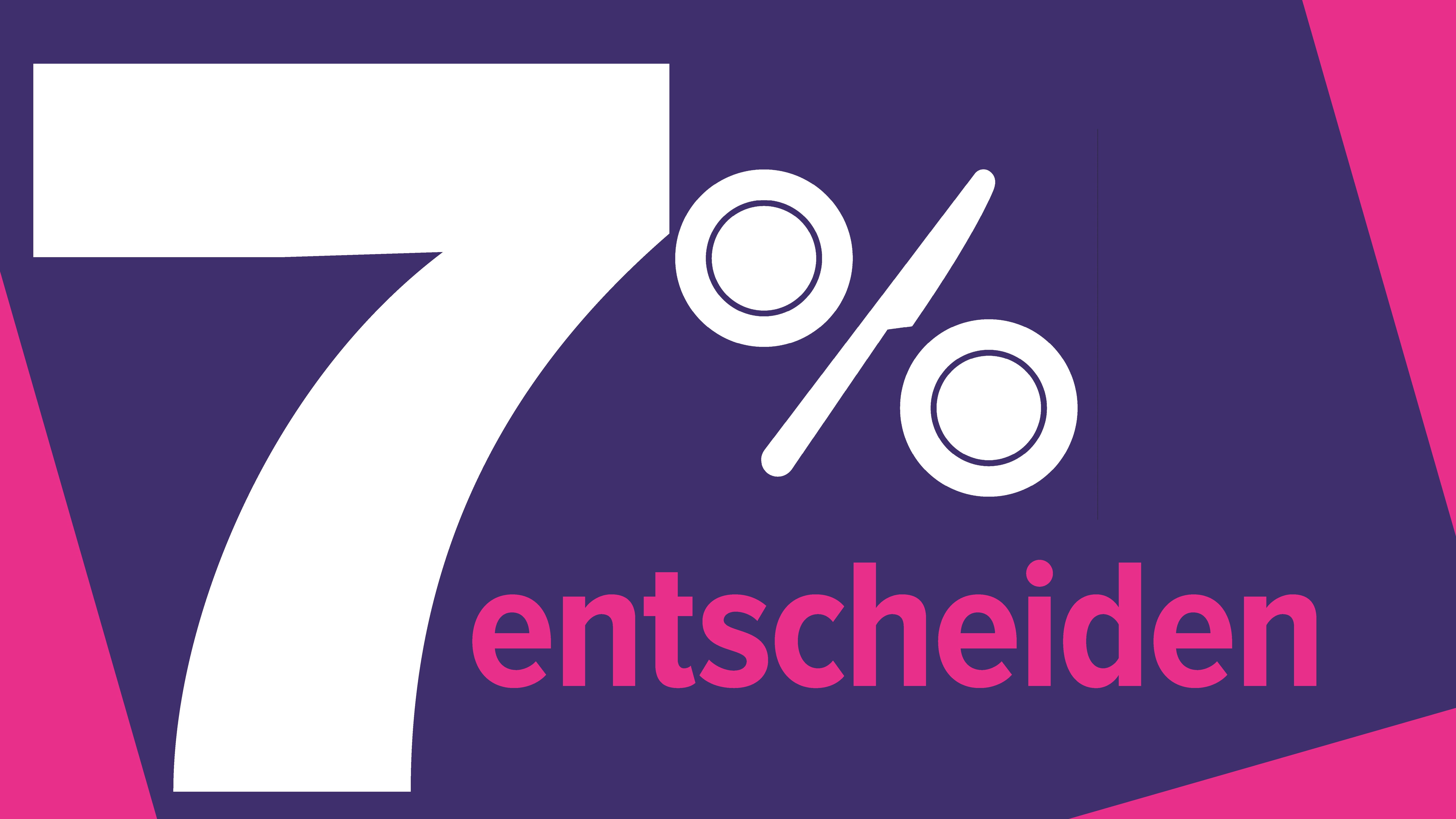 7% entscheiden Header